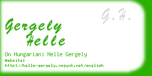 gergely helle business card